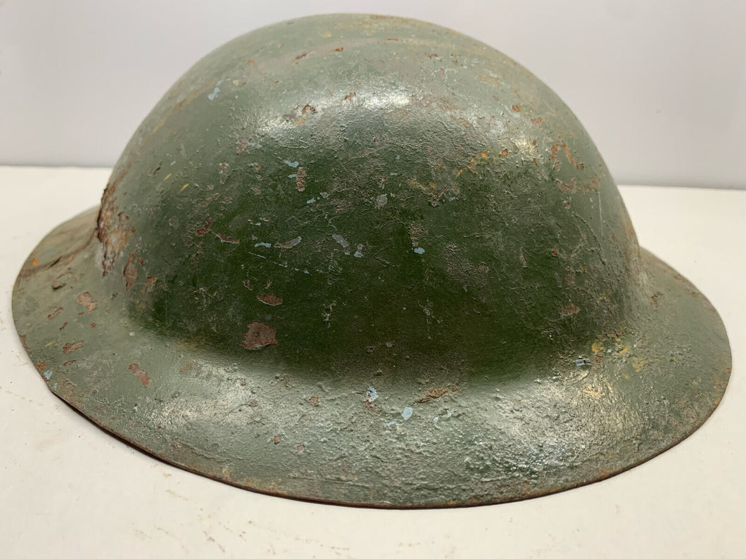 Original British Army Mk1 Brodie Helmet WW1 WW2 Combat Sevice