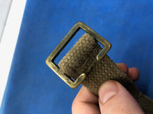 Load image into Gallery viewer, WW2 British Army 37 Pattern Webbing Water Bottle Carrier Harness - 1944 Dated - The Militaria Shop
