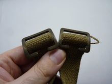 Load image into Gallery viewer, Original WW2 1942 Dated British Army 37 Pattern Water Bottle Carrier Harness
