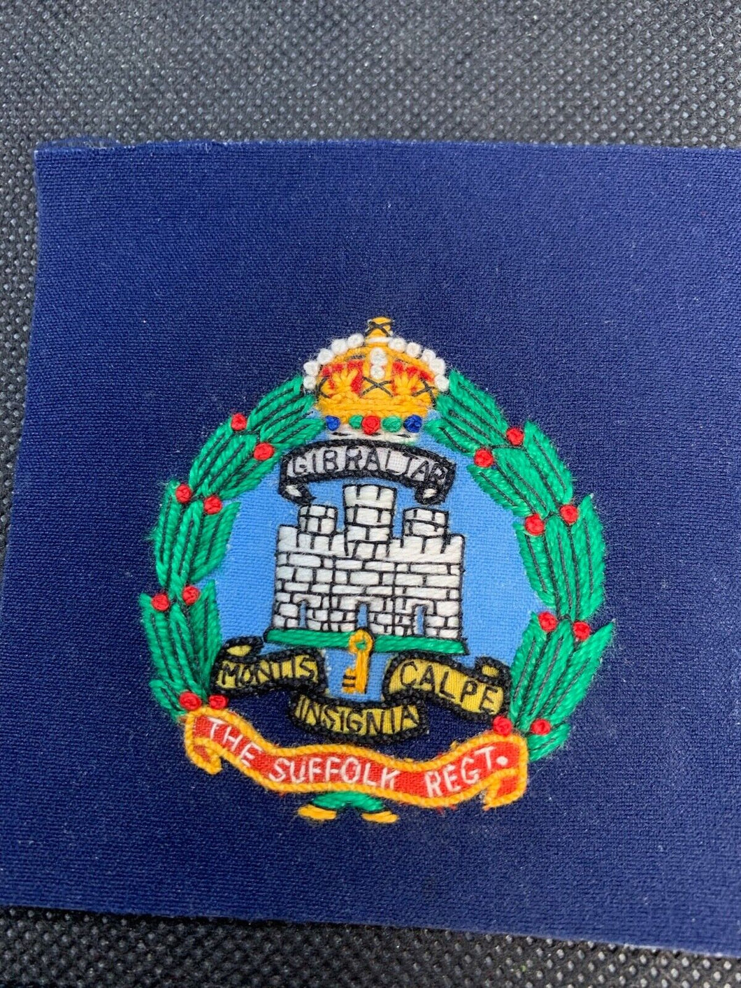 British Army The Suffolk Regiment Embroidered Blazer Badge