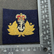 Load image into Gallery viewer, British Royal Navy Bullion Cap / Beret / Blazer Badge - UK Made
