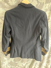 Load image into Gallery viewer, Original WW2 British Royal Merchant Navy Named Officers Jacket 1943 Dated -32&quot; C
