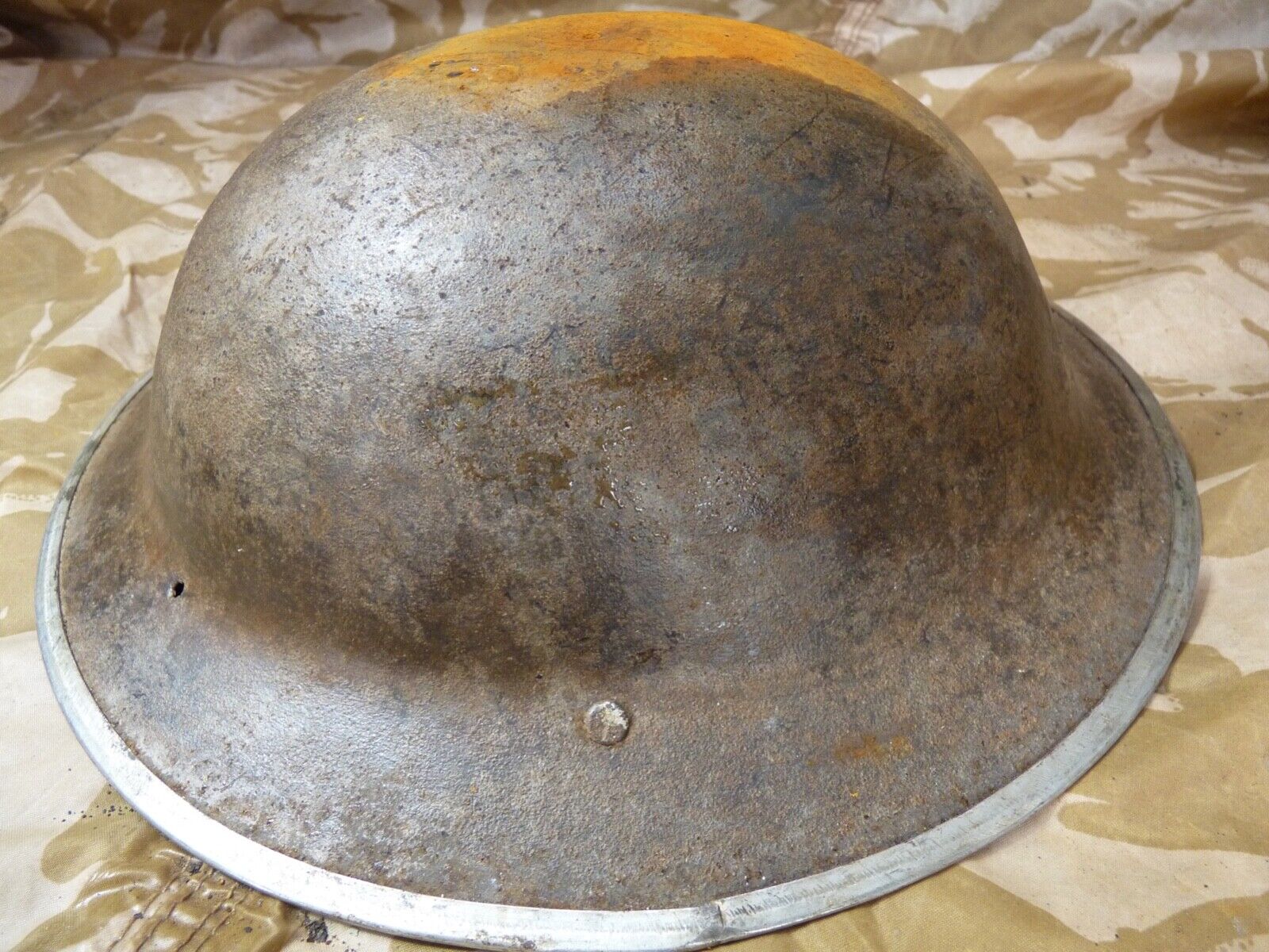 Original WW2 British Style South African Mk2 Army Combat Helmet - The Militaria Shop