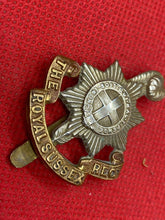 Load image into Gallery viewer, Original British Army THE ROYAL SUSSEX REGIMENT Cap Badge
