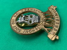 Load image into Gallery viewer, British Army 15h/19th The King&#39;s Royal Hussars Regiment Cap Badge Queens Crown
