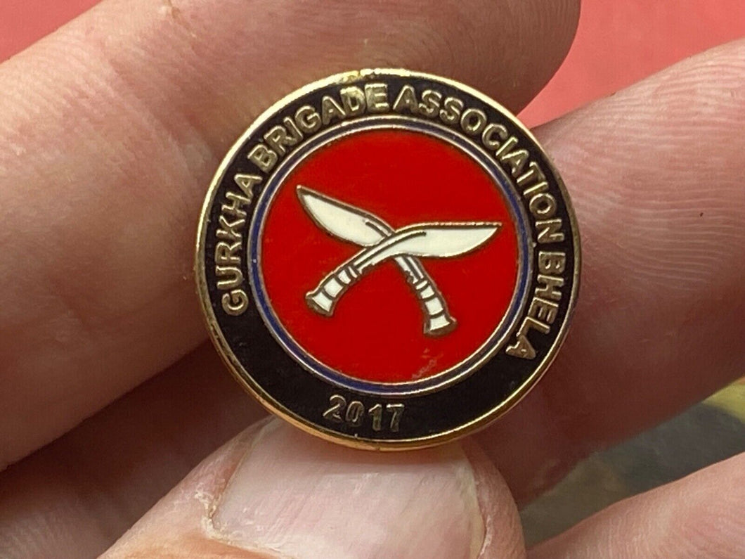 British Army Gurkha Brigade Association Lapel Badge.