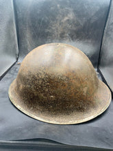 Load image into Gallery viewer, Original WW2 Canadian / British Army Mk3 High Rivet Turtle Helmet
