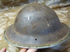 Original WW2 British Style South African Mk2 Army Combat Helmet - The Militaria Shop