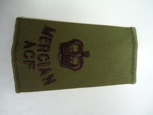 Load image into Gallery viewer, Mercian ACF OD Green Rank Slides / Epaulette Pair Genuine British Army - NEW
