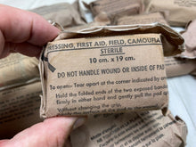 Load image into Gallery viewer, British Army / NATO Vintage Field Dressings - Unopened. For sale Individually.
