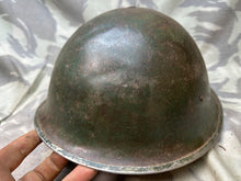 Charger l&#39;image dans la galerie, Original WW2 British / Canadian Army Mk3 High Rivet Turtle Helmet &amp; Liner
