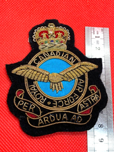 Load image into Gallery viewer, Super Quality ROYAL CANADIAN AIR FORCE Bullion Padded Blazer Badge
