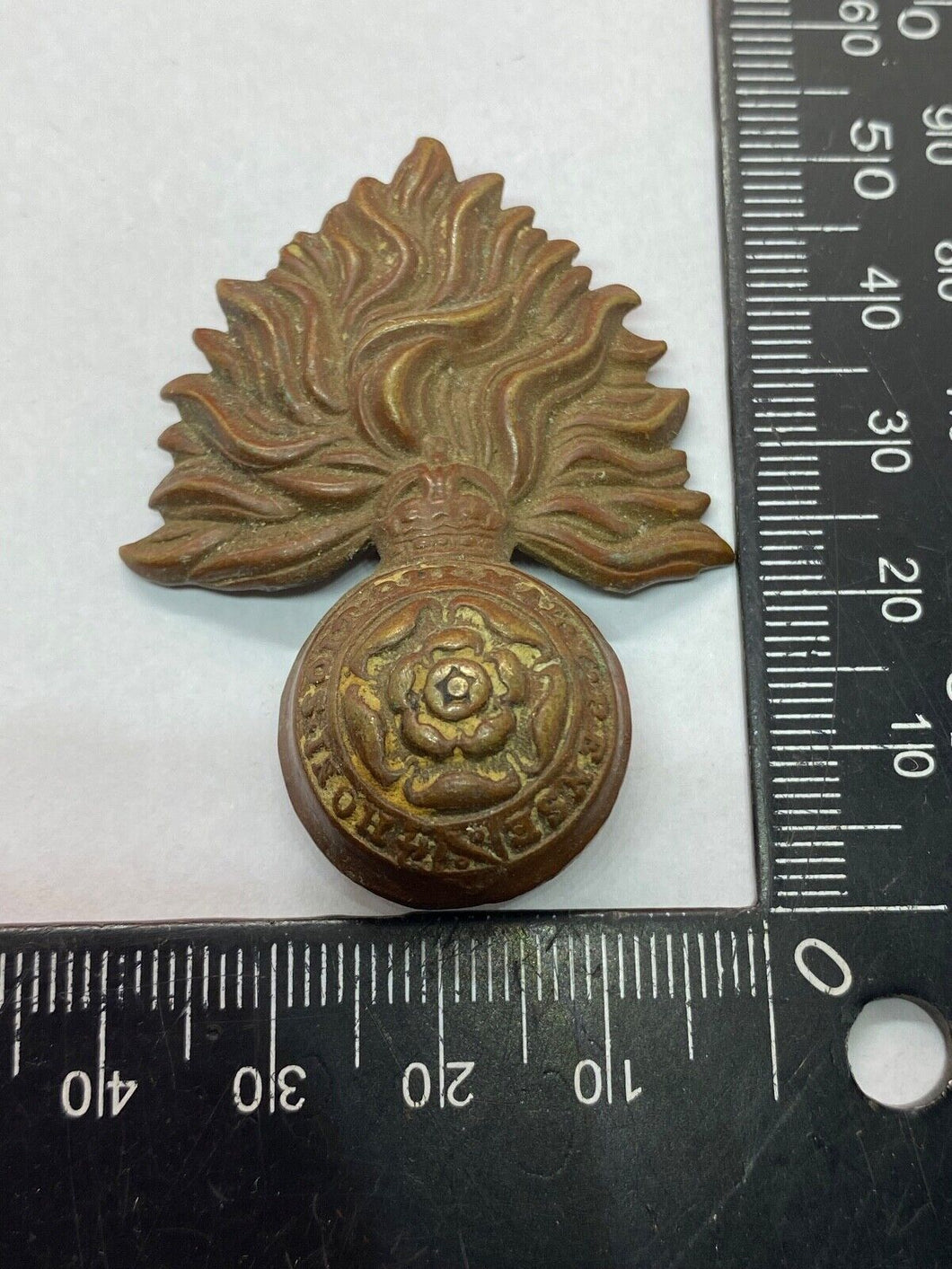 Original WW1 / WW2 British Army City of London Fusiliers Regiment Cap Badge