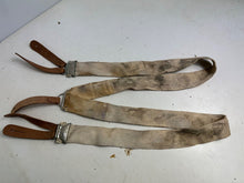 Charger l&#39;image dans la galerie, Original WW2 British Army / RAF Trouser Suspenders - Well Worn Example
