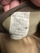 Load image into Gallery viewer, Original US Army WW2 Class A Uniform Jacket - 40&quot; Large Chest - 1942 Dated
