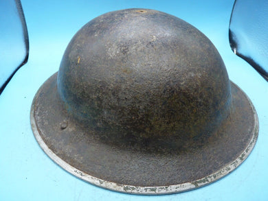 Original WW2 British Army Mk2 Army Brodie Combat Helmet - The Militaria Shop