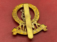 Load image into Gallery viewer, British Army - 15th / 19th Lancers Queen&#39;s Crown Cap Badge. Maker Marked Slider.
