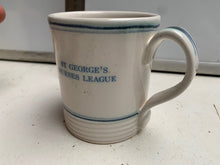 Load image into Gallery viewer, Vintage British Saint George&#39;s Nurses League Coffee Mug - Cracked
