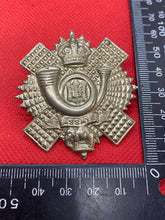 Load image into Gallery viewer, Original WW1 / WW2 British Army Highland Light Infantry Cap Badge
