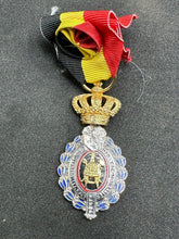 Load image into Gallery viewer, Original WW2 era Belgian Labour Medal - Belgium Habilete Moralite Medal
