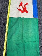 Charger l&#39;image dans la galerie, Genuine Soviet Era Russian Navy Border Guards Banner Flag 1990 Dated
