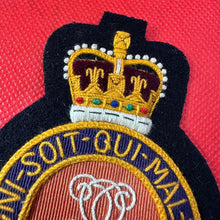 Load image into Gallery viewer, British Army 3rd The Queen&#39;s Own Hussars Regiment Embroidered Blazer Badge
