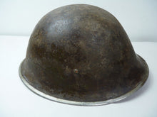 Load image into Gallery viewer, Original WW2 British / Canadian Army Mk3 High Rivet Turtle Army Combat Helmet - The Militaria Shop
