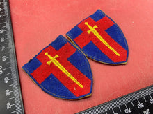 Load image into Gallery viewer, British Army of the Rhine WW2 Shoulder Badges - Matching Pair.
