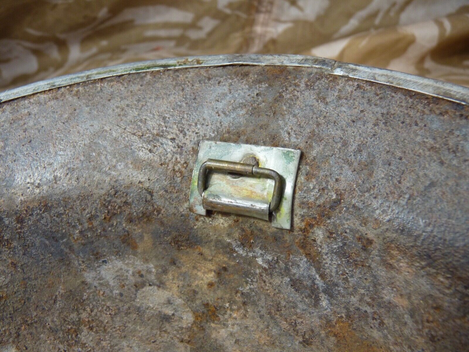 Original WW2 British Style South African Mk2 Army Combat Helmet - The Militaria Shop
