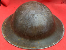 Load image into Gallery viewer, Original WW2 Combat Helmet - British / South African Army Mk2 Brodie Helmet
