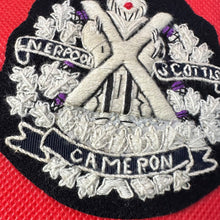 Lade das Bild in den Galerie-Viewer, British Army Liverpool Scottish Cameron Regiment Embroidered Blazer Badge
