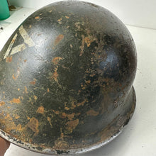 Charger l&#39;image dans la galerie, British / Canadian Army WW2 Mk3 Turtle Helmet 1944 Dated - Original WW2 Helmet
