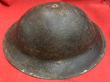 Load image into Gallery viewer, Original WW2 Combat Helmet - British / South African Army Mk2 Brodie Helmet
