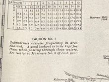 Load image into Gallery viewer, WW2 British Army 1937 ADMIRALTY EDITION map of MORAY FIRTH.
