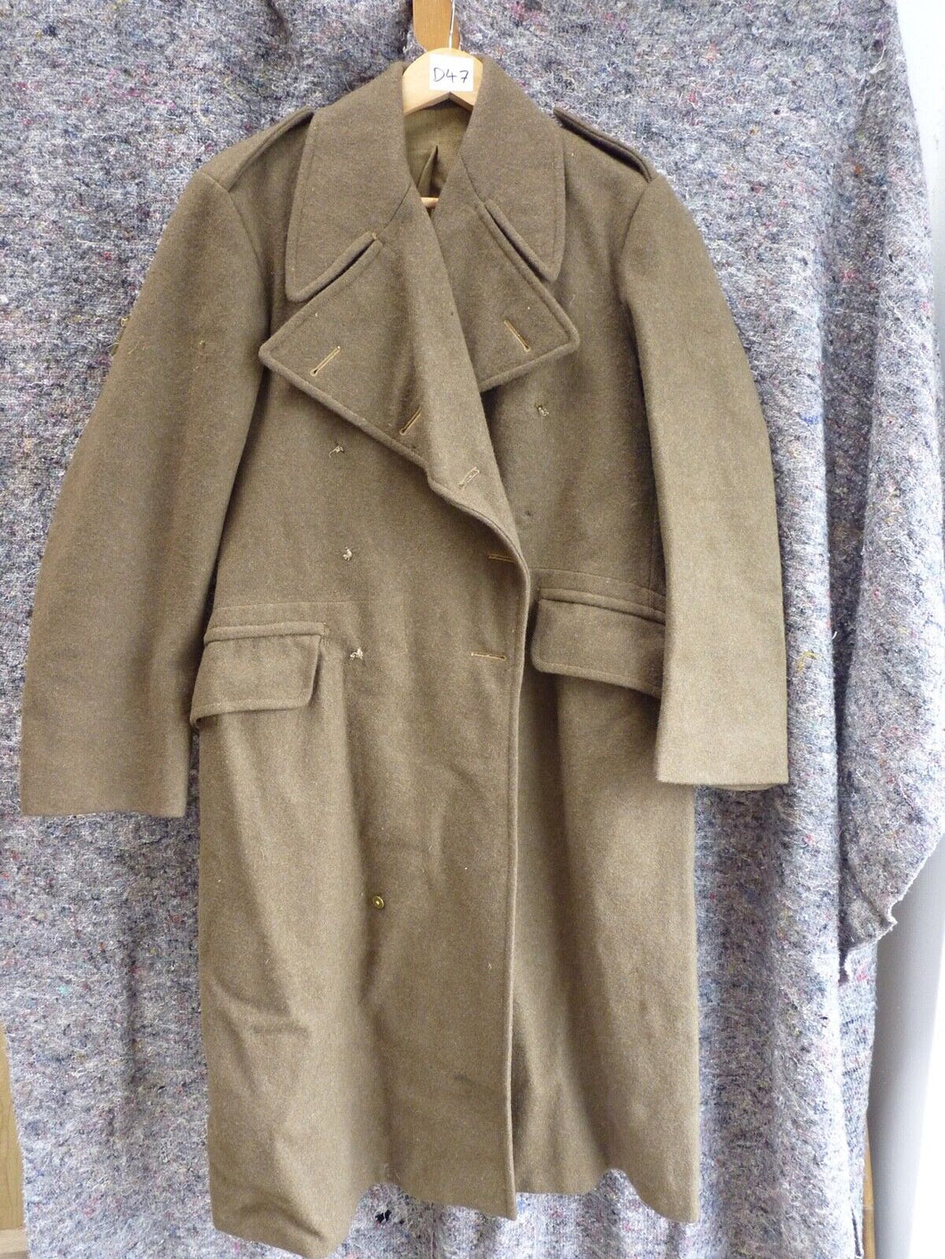 Original British Army Dismounted Greatcoat - Ideal for WW2 Display - 38