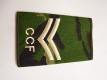 Load image into Gallery viewer, DPM Rank Slides / Epaulette Pair Genuine British Army - CCF Corporal - The Militaria Shop
