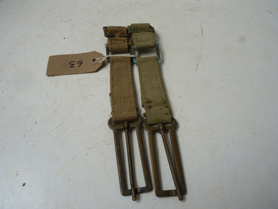 Original WW2 British Army 37 Pattern Webbing Brace Adaptor Pair - The Militaria Shop