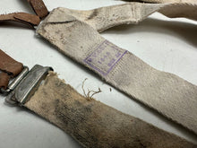 Load image into Gallery viewer, Original WW2 British Army / RAF Trouser Suspenders - Well Worn Example
