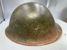 Charger l&#39;image dans la galerie, Original WW2 British / Canadian Army Mk3 Turtle Combat Helmet &amp; Liner
