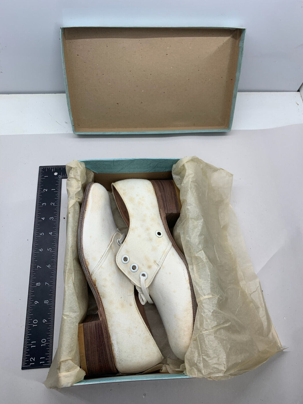 Original WW2 British Army Women's White Summer Shoes - ATS WAAF - Size 240 S