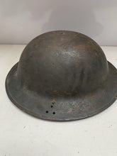 Load image into Gallery viewer, Original WW2 British Army Civil Defence Complete Helmet, Liner &amp; Chinstrap
