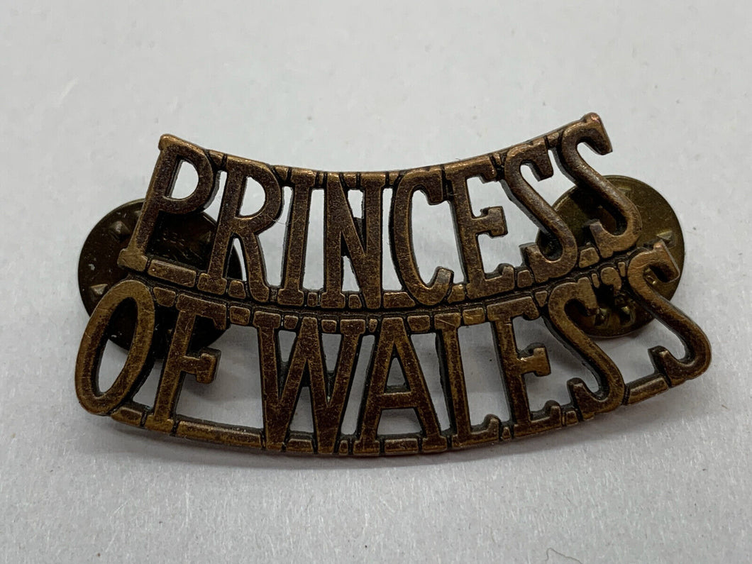 British Army Princess of Wales Collar Badge