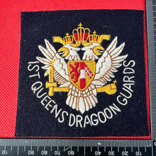Load image into Gallery viewer, British Army 1st Queen&#39;s Dragoon Guards Embroidered Blazer Badge

