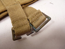 Load image into Gallery viewer, Original WW2 1942 Dated British Army 37 Pattern Water Bottle Carrier Harness
