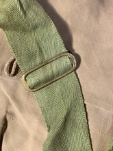 Load image into Gallery viewer, Original WW2 British Army Indian Made Soldiers Gas Mask Bag &amp; Strap - 1943 Dated
