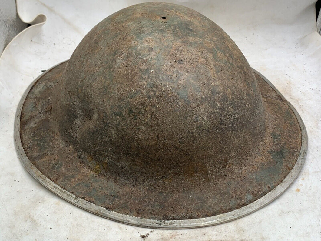 Original WW2 Combat Helmet - British / South African Army Mk2 Brodie Helmet