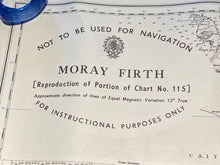 Load image into Gallery viewer, WW2 British Army 1937 ADMIRALTY EDITION map of MORAY FIRTH.
