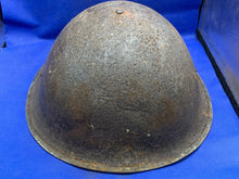 Load image into Gallery viewer, WW2 Canadian Army Mk3 Turtle Helmet - Original WW2 Helmet Shell - High Rivet
