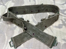 Load image into Gallery viewer, Original WW2 British Army 44 Pattern Soldiers Belt - 36&quot; Waist
