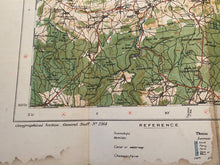 Load image into Gallery viewer, WW1 Era British Army General Staff Map of MARCHE Belgium. Original Map
